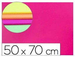 Goma EVA Liderpapel 50x70cm. 60g/m² espesor 2mm. flúor rosa